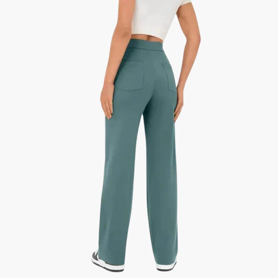 Georgia casual elastic waist trousers - back view
