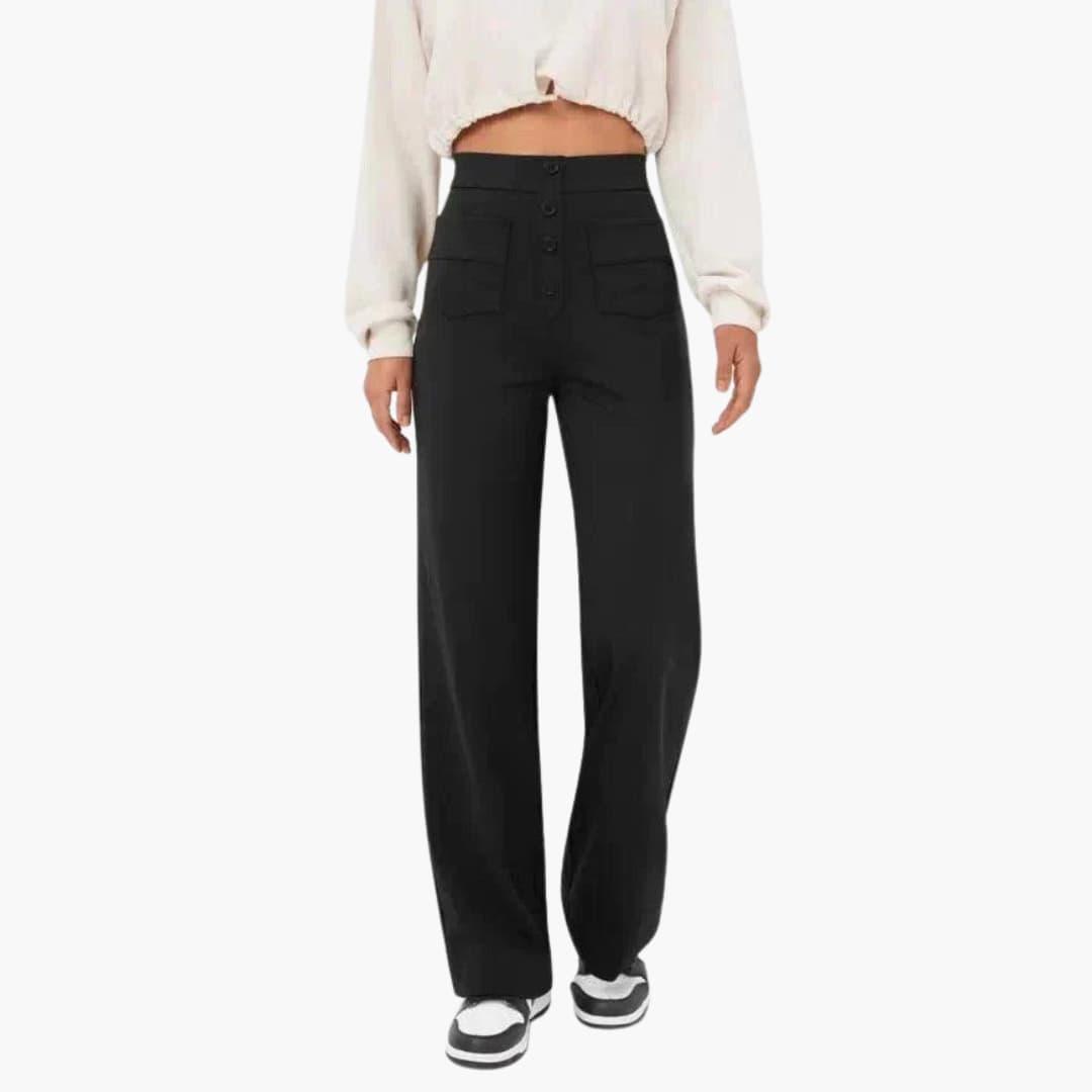 Georgia casual elastic waist trousers - color Pink