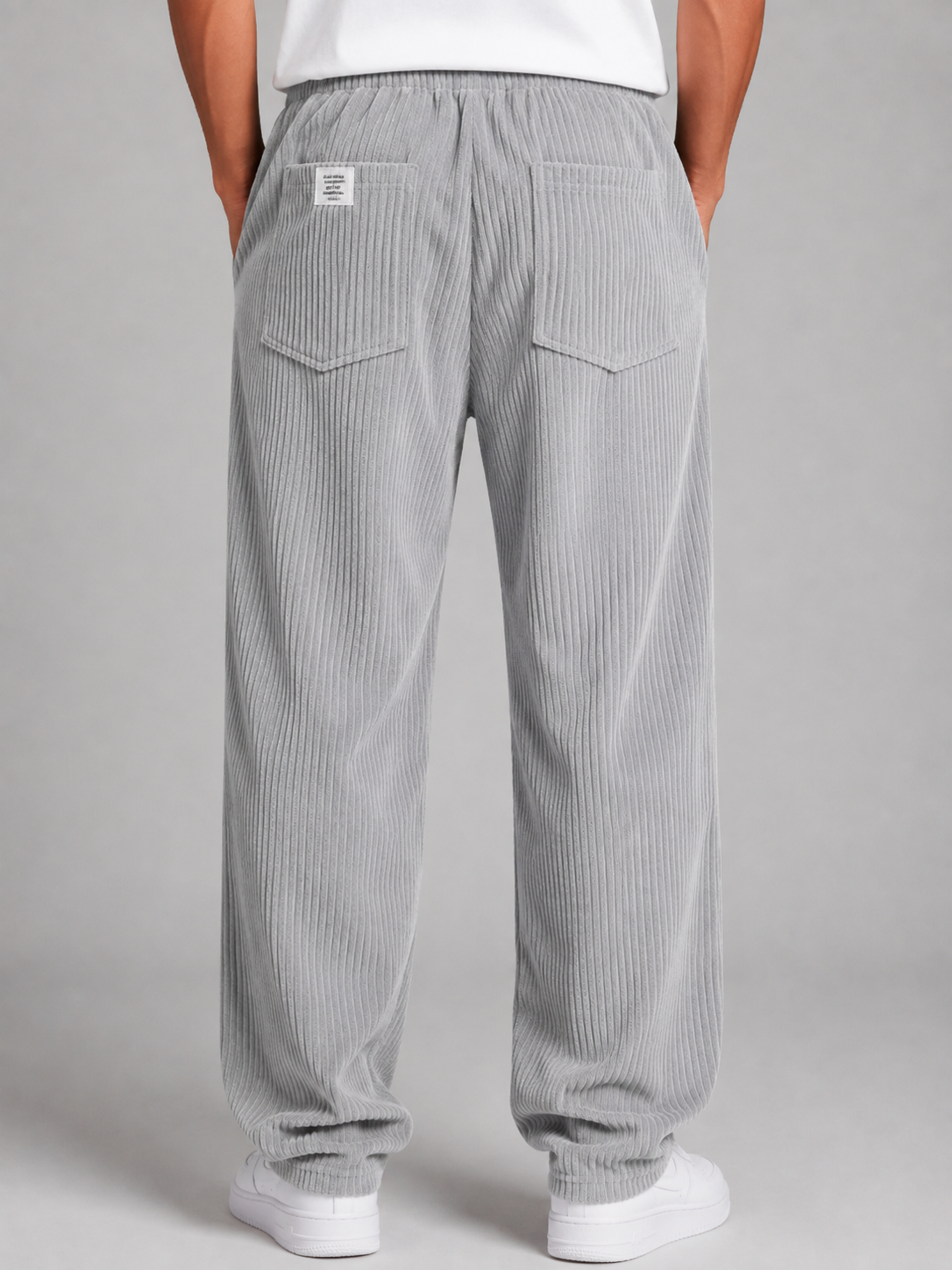 Gerald relaxed corduroy trousers drawstring - side view