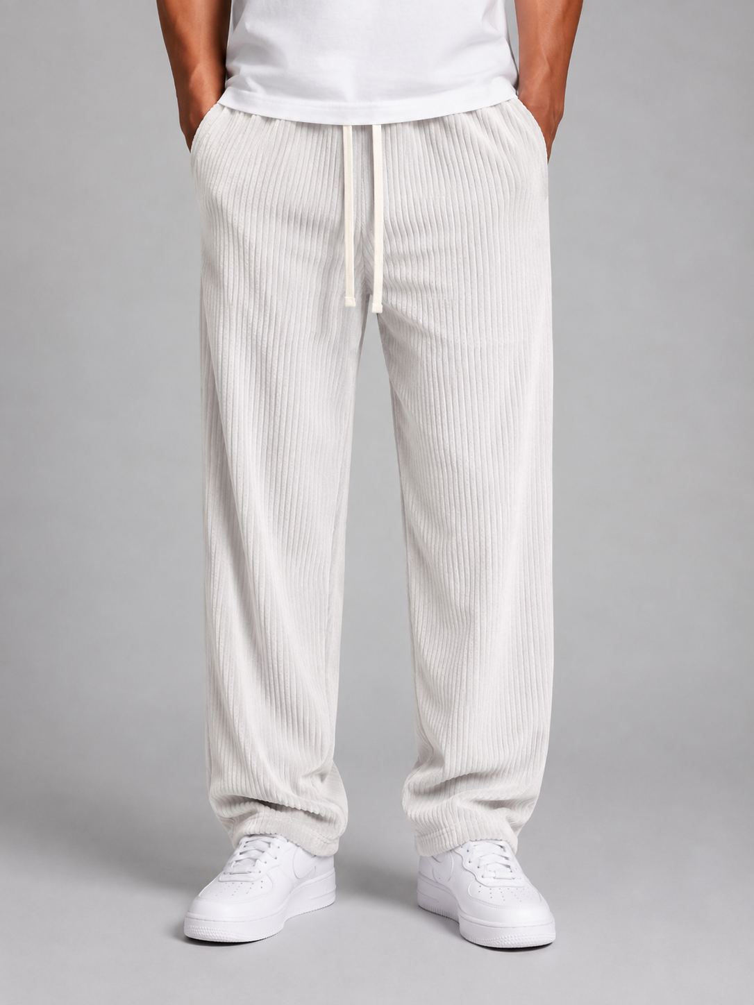 Gerald relaxed corduroy trousers drawstring - color options 1