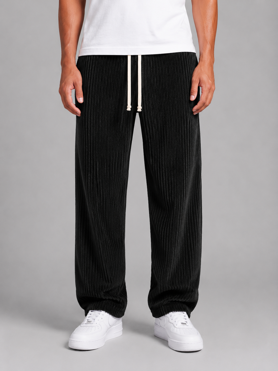 Gerald relaxed corduroy trousers drawstring - color options 2