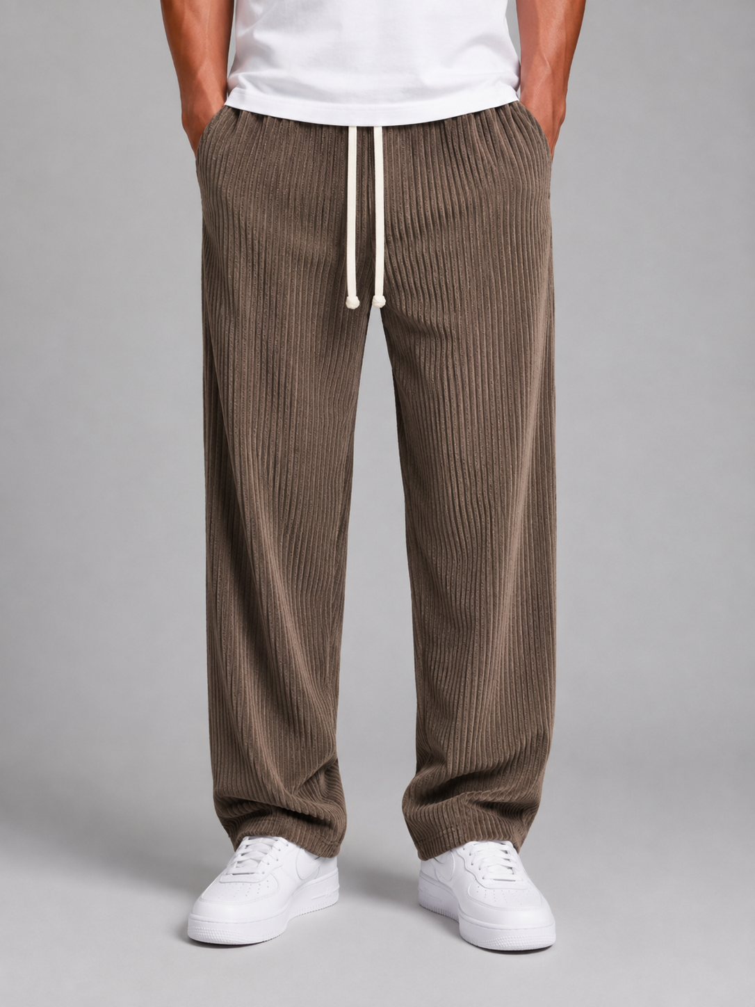 Gerald relaxed corduroy trousers drawstring - color options 3