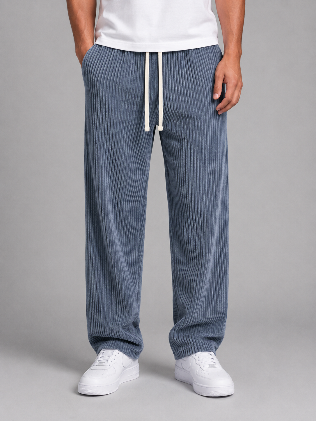 Gerald relaxed corduroy trousers drawstring - color options 4