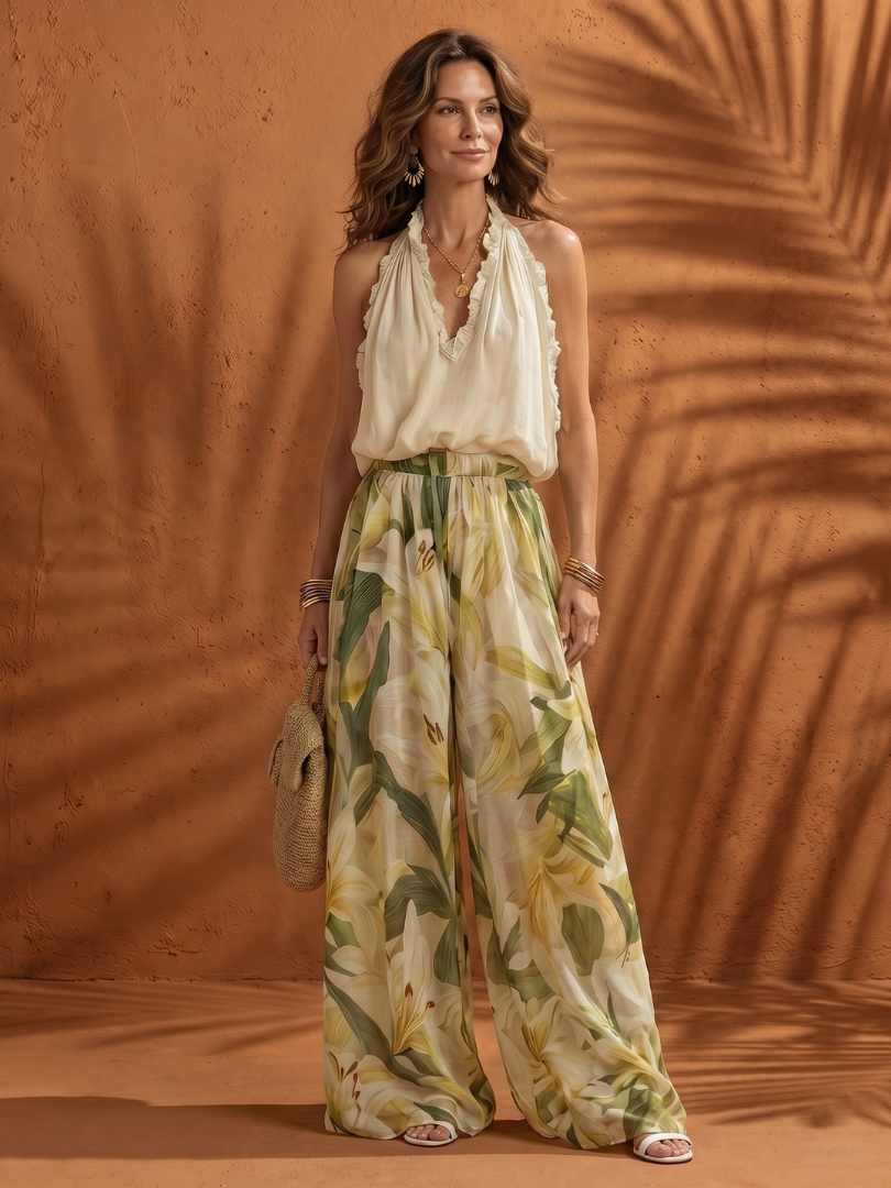 Gina | Halter Neck Two Piece Set