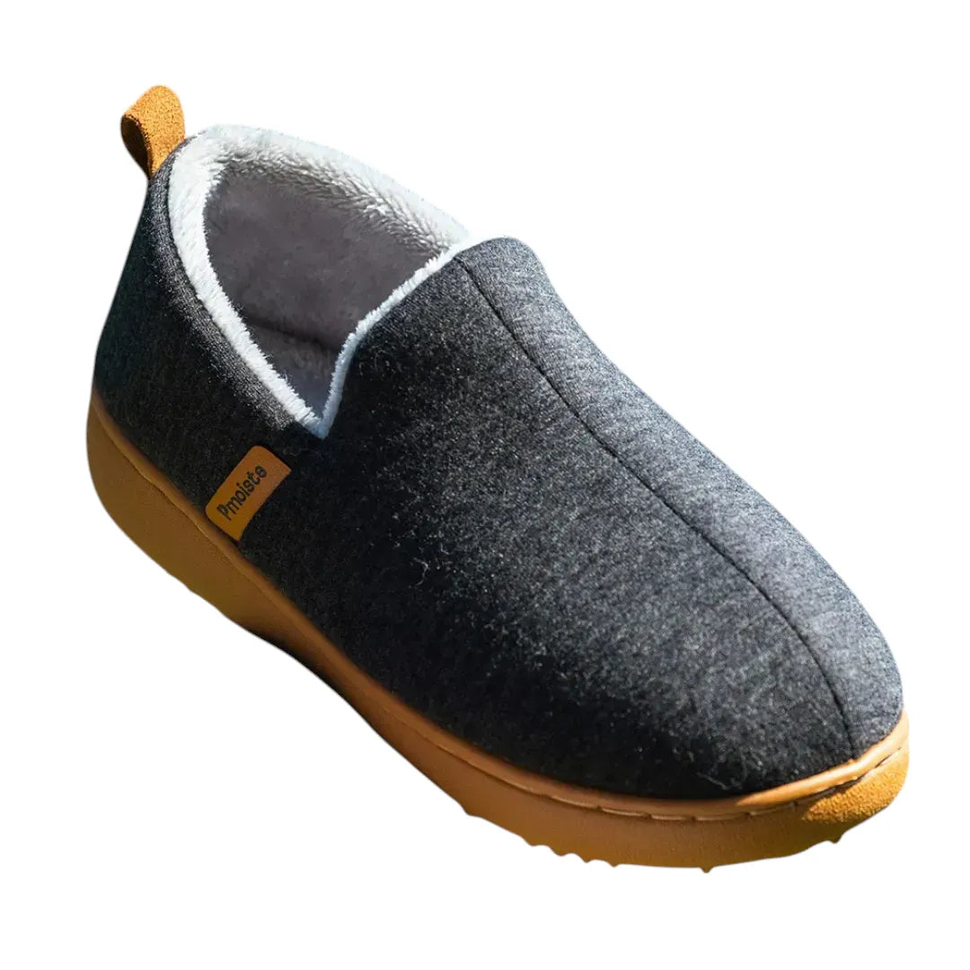 Gloria fleece lined hard sole slippers - back view