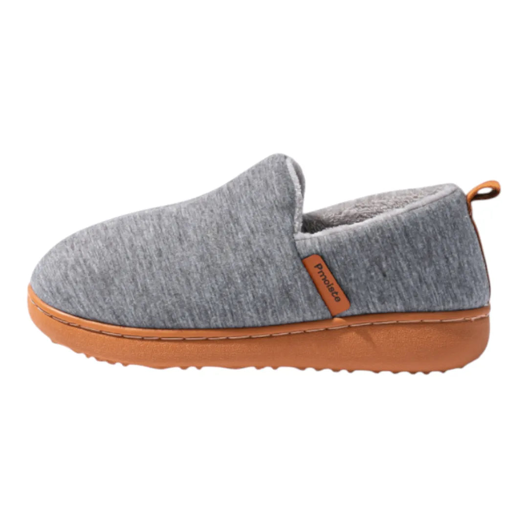 Gloria fleece lined hard sole slippers - color Black