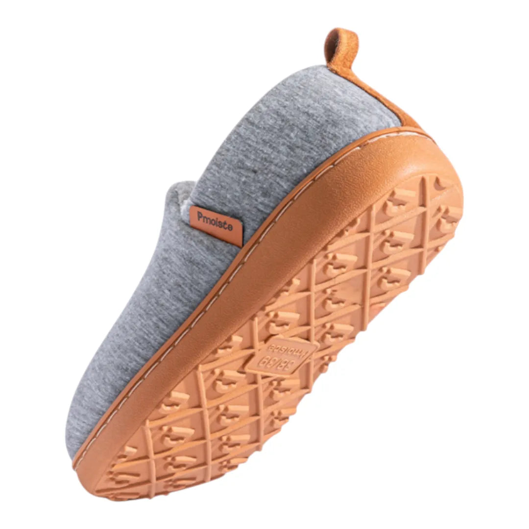 Gloria fleece lined hard sole slippers - color Blue