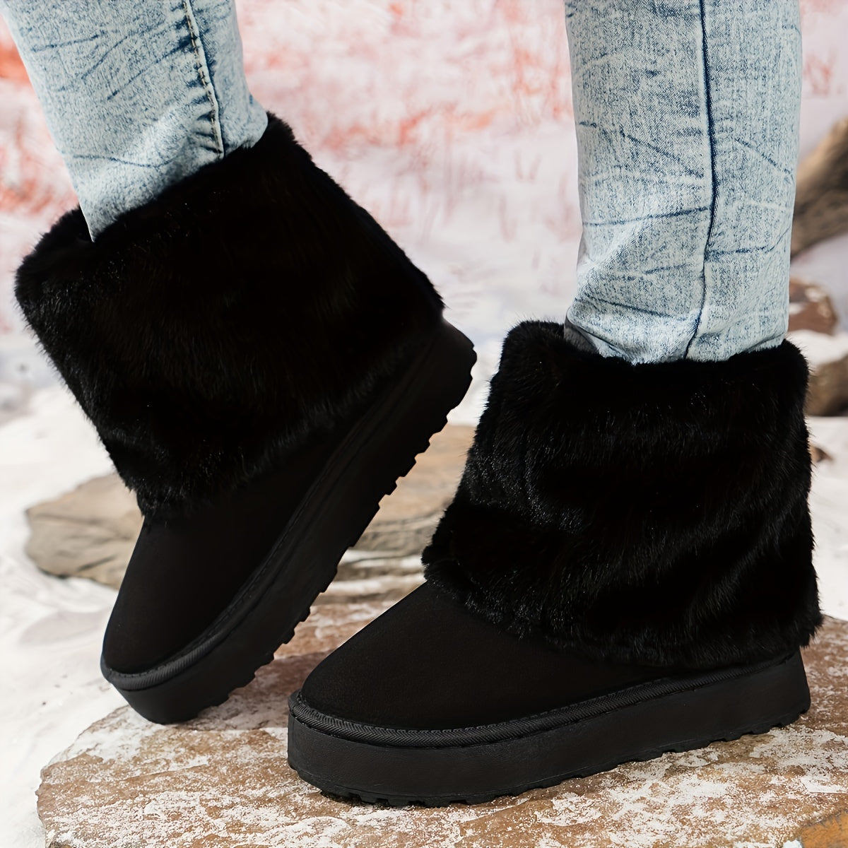 Gwendolen | Cozy Platform Snow Boots