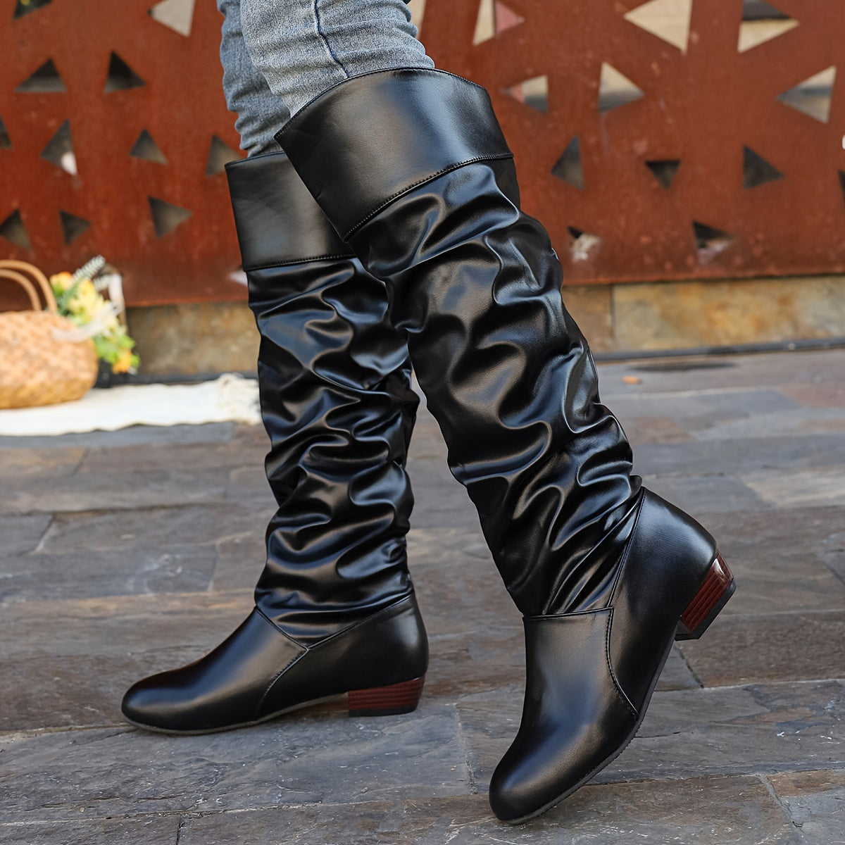 Halcyon | Slouch Knee-High Boots