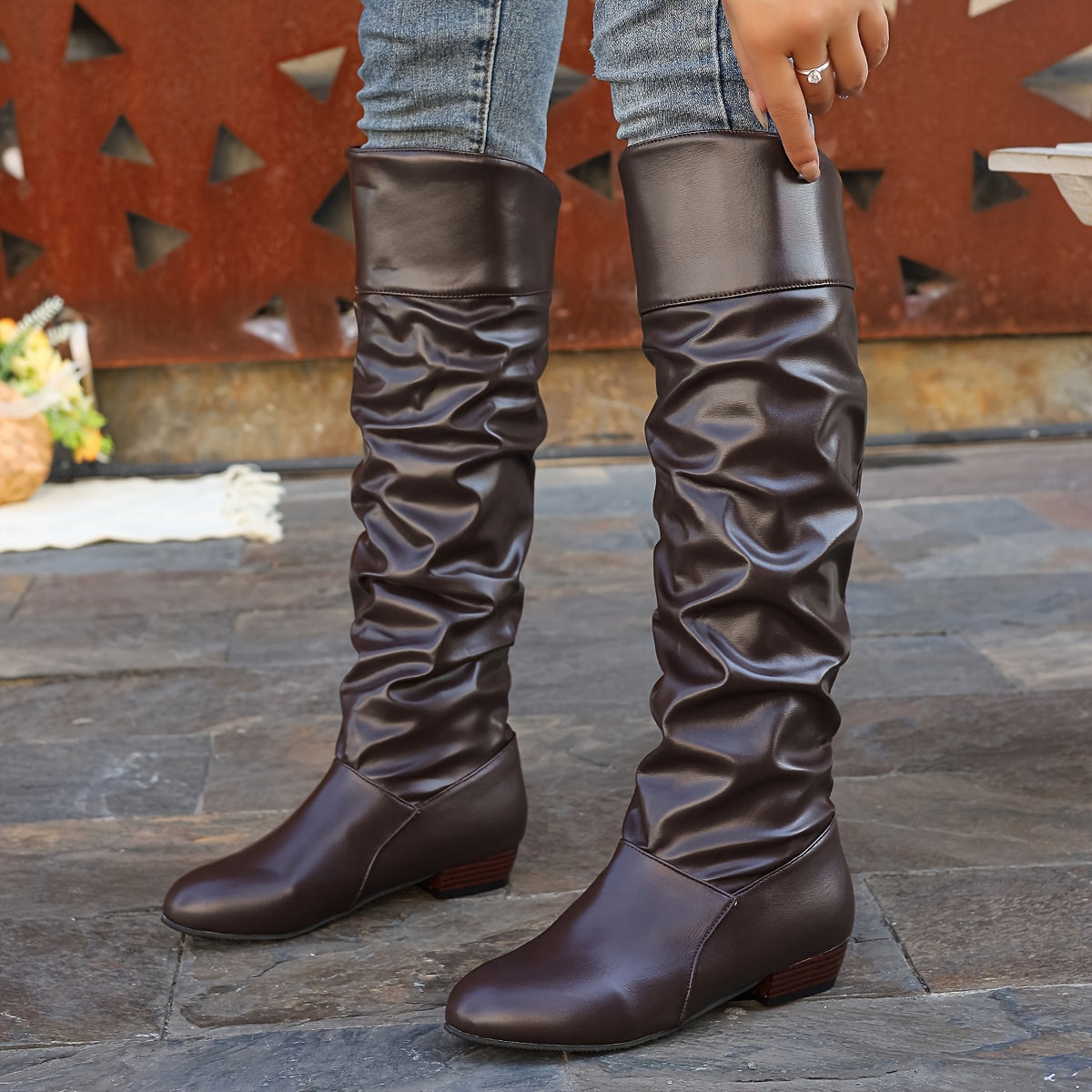 Halcyon | Slouch Knee-High Boots