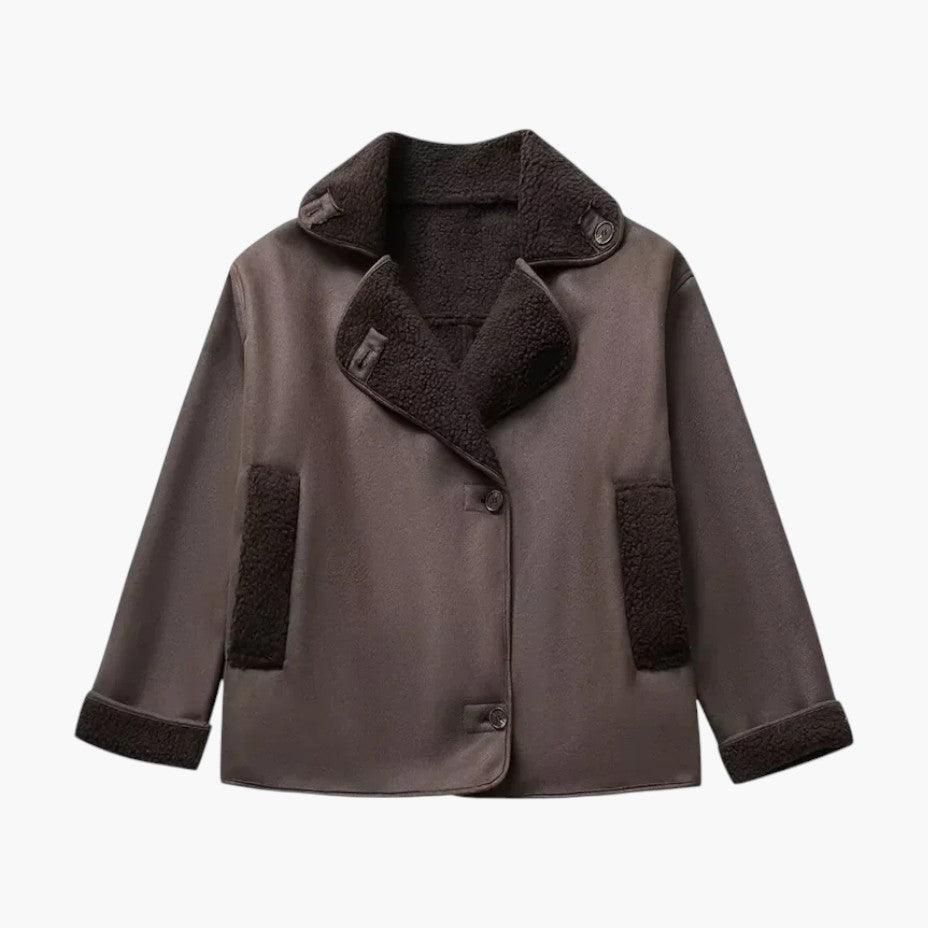Hannah structured button front jacket - back view