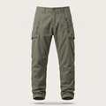 Harcourt slim-fit zip pocket cargo pants, army green
