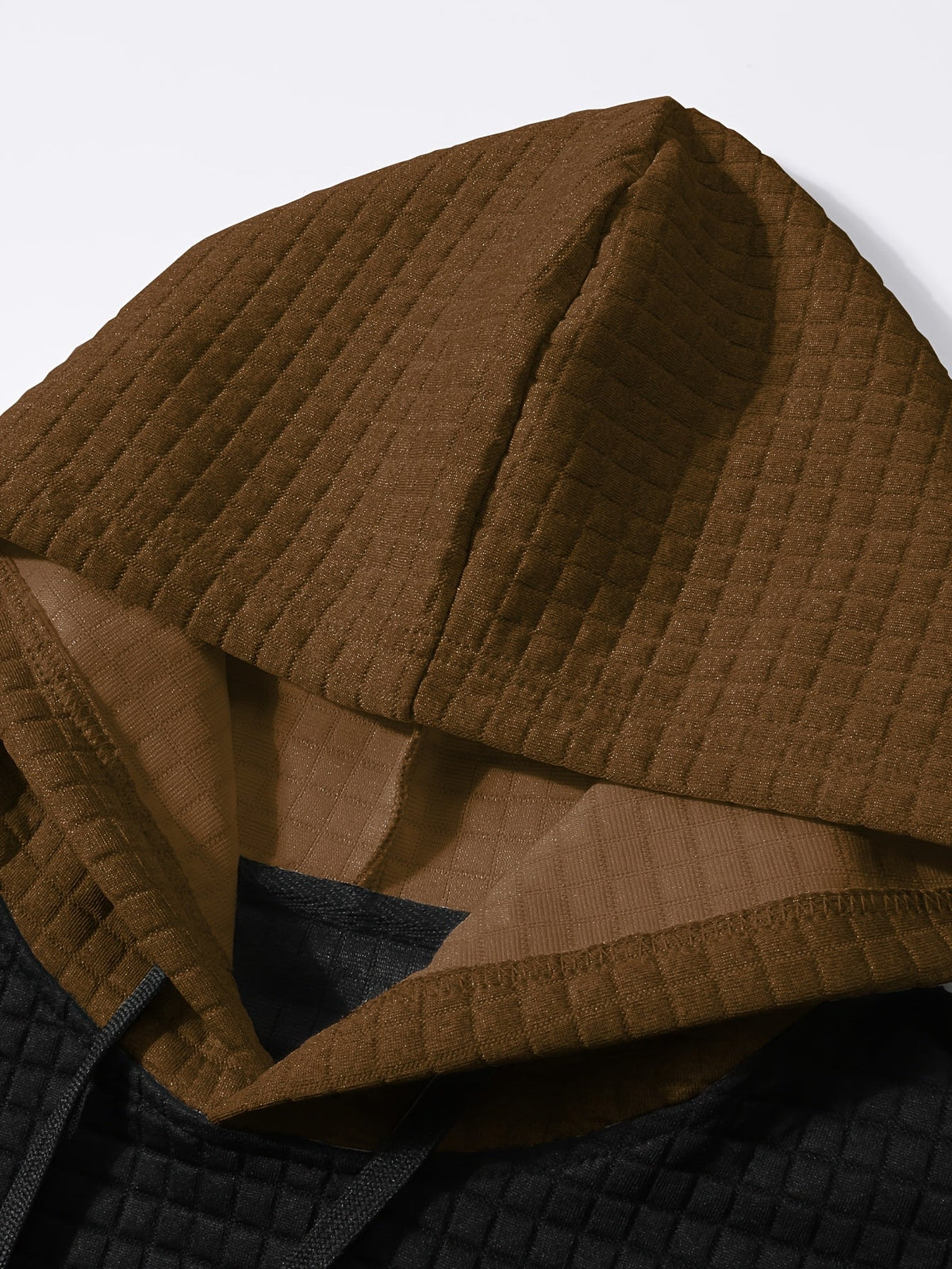 Hayes | Textured Color-Block Hoodie