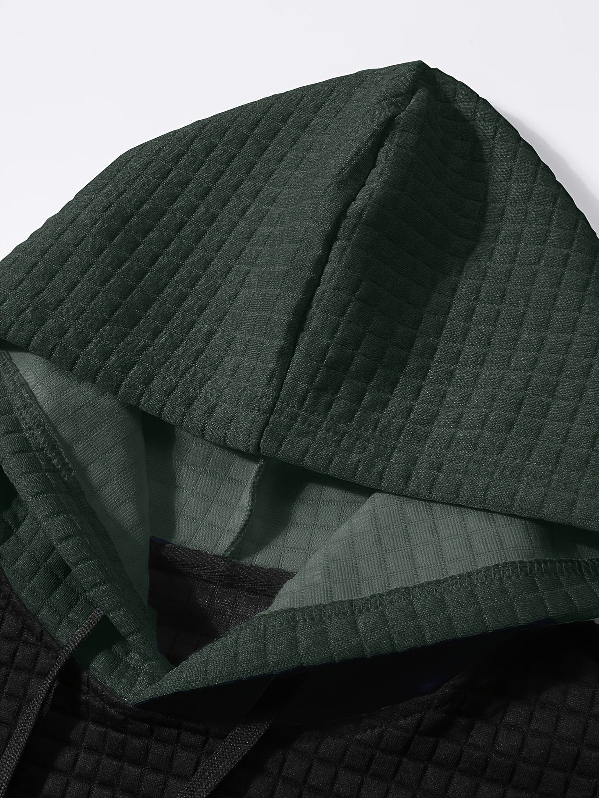 Hayes | Textured Color-Block Hoodie