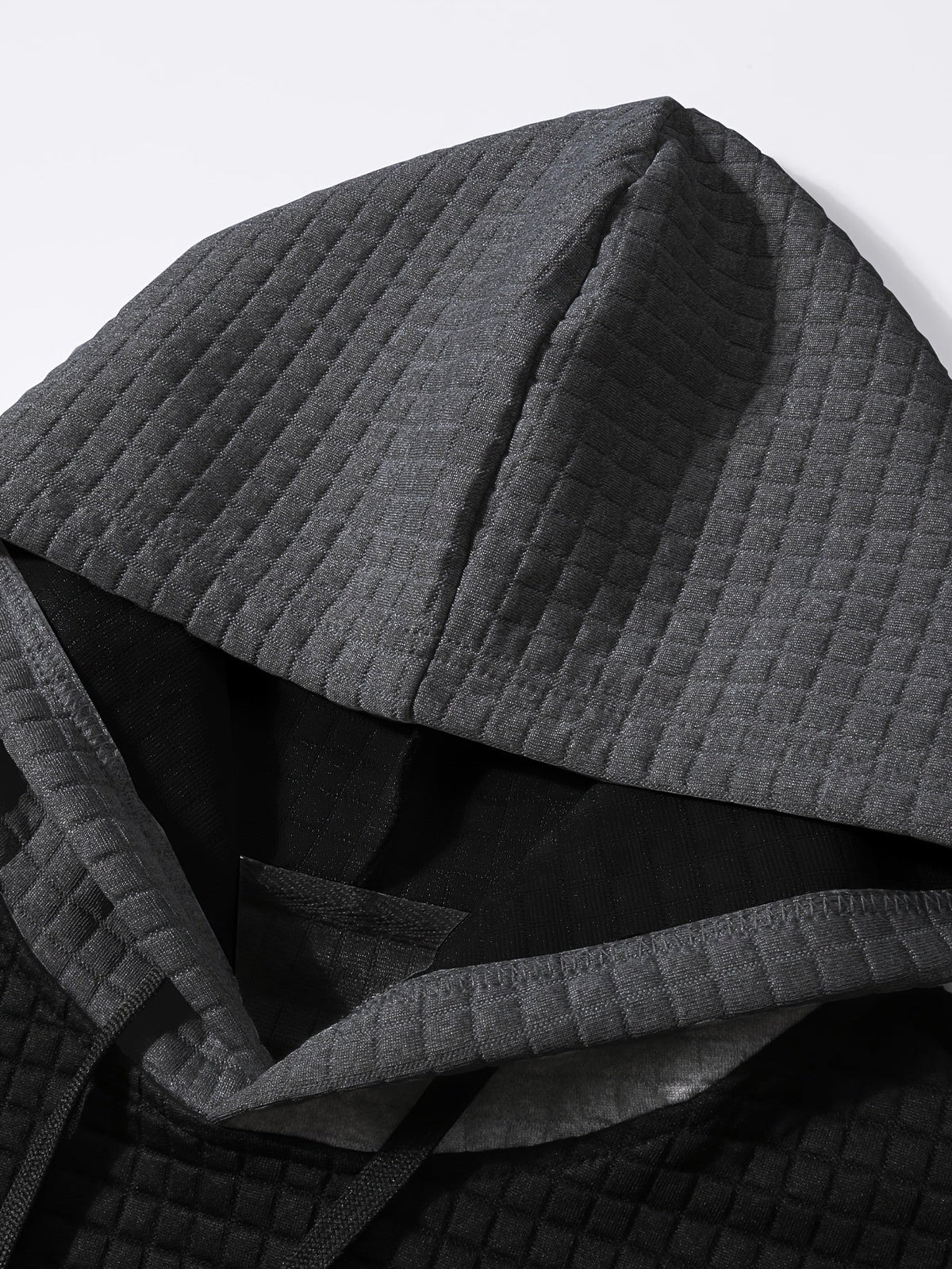 Hayes | Textured Color-Block Hoodie