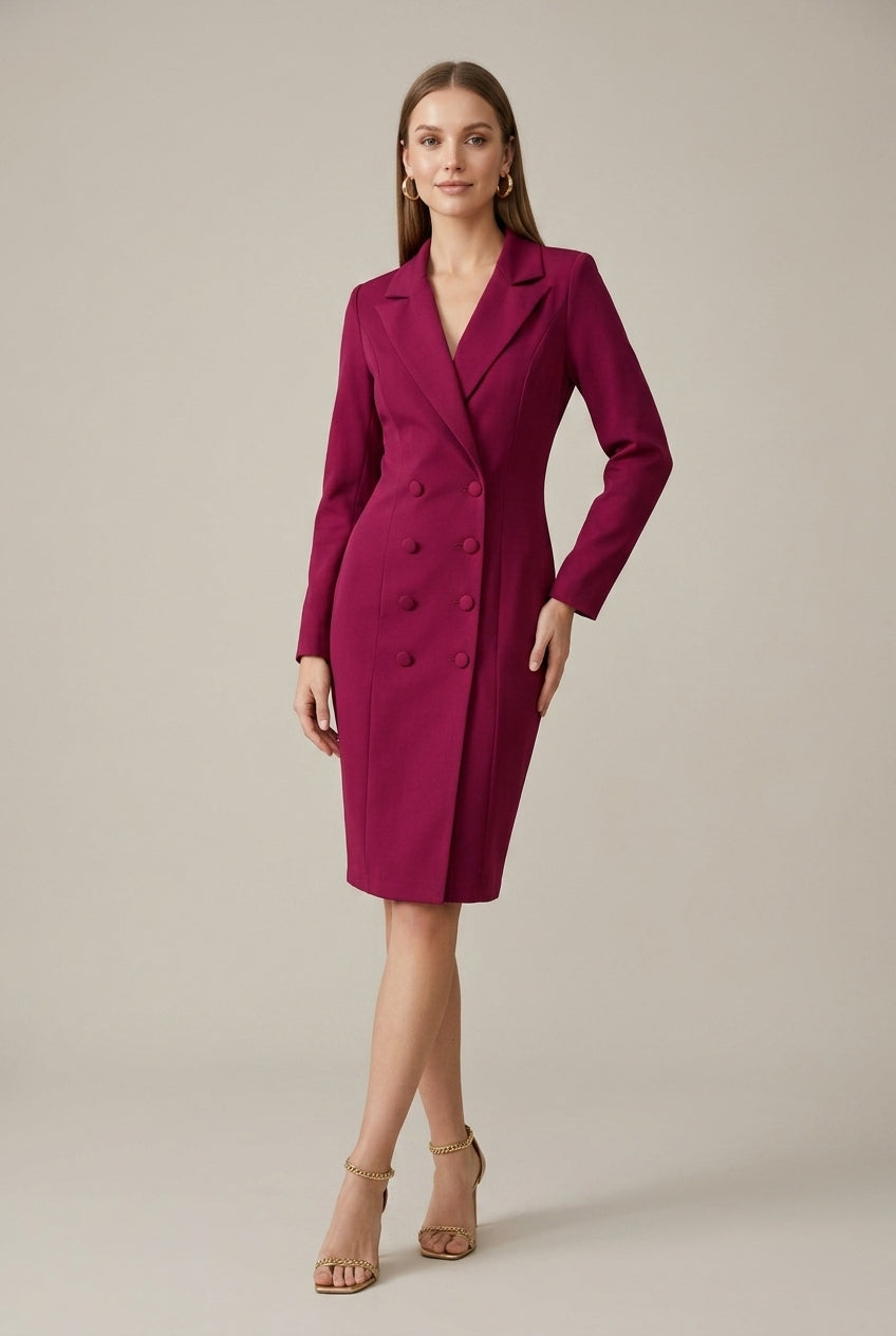 Heather | Double-Breasted Blazer Dress