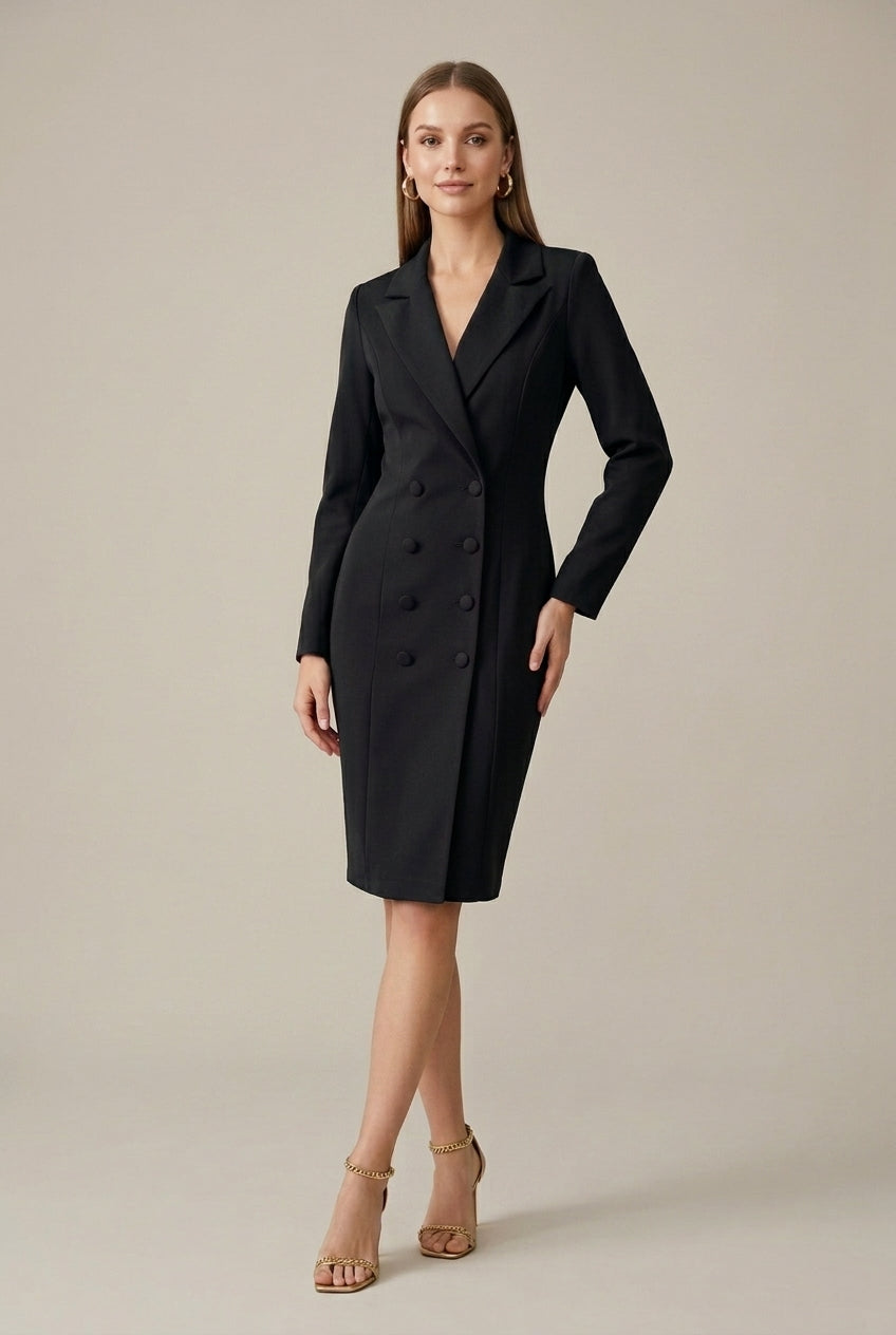 Heather | Double-Breasted Blazer Dress