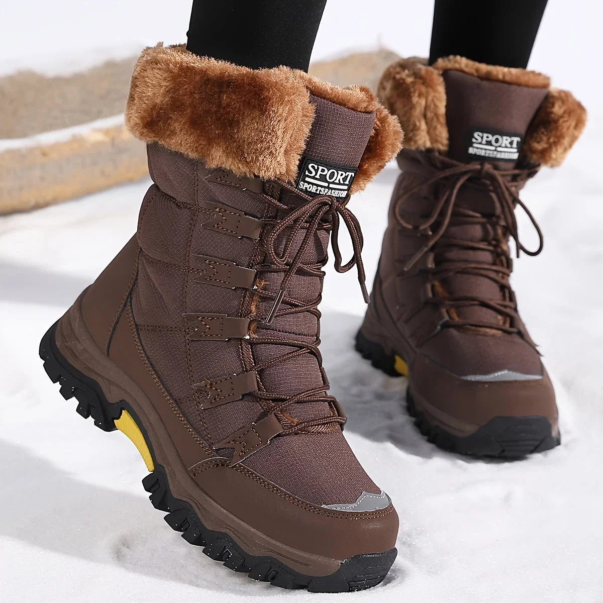 Helen insulated faux fur winter boots - sole detail