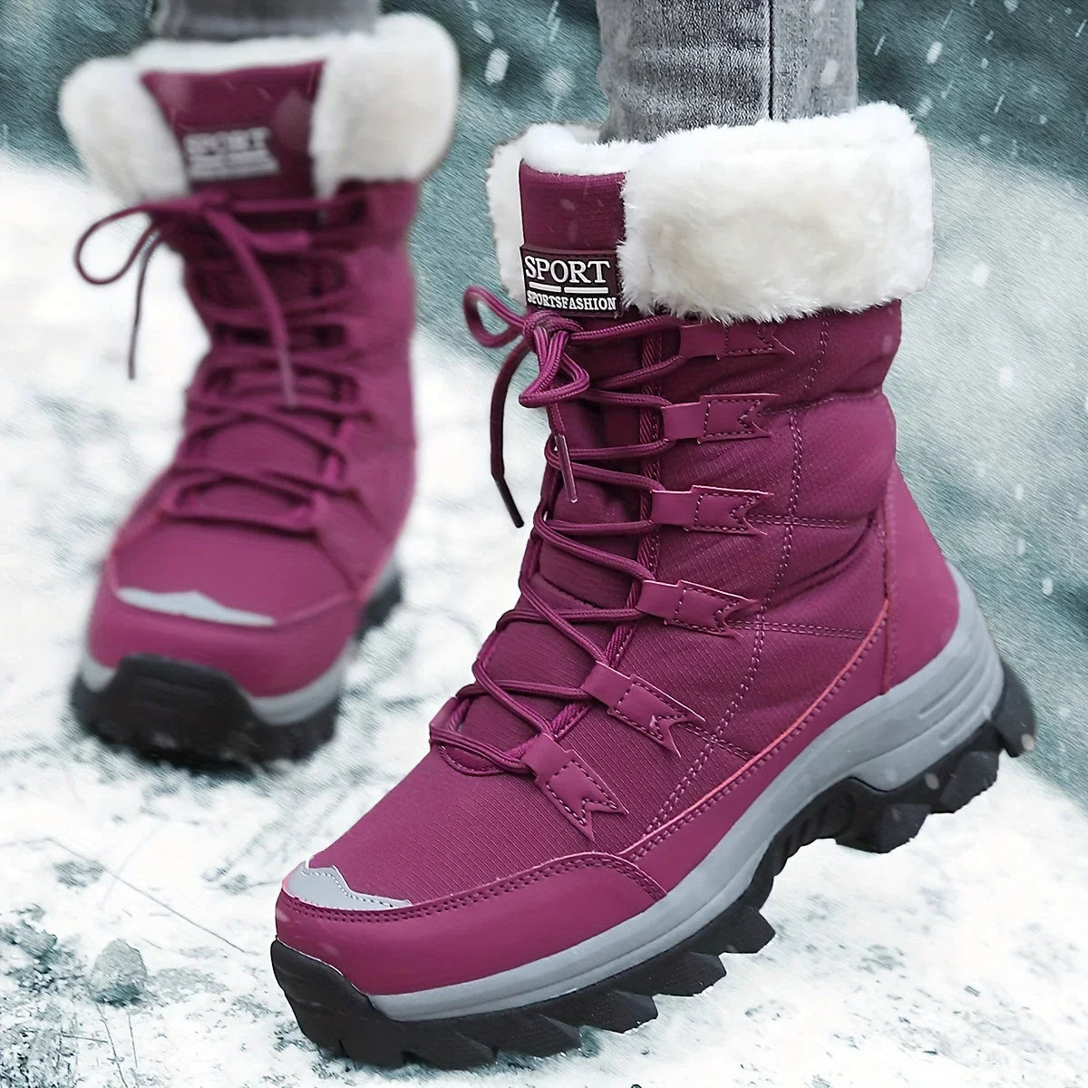 Helen insulated faux fur winter boots - color options 1