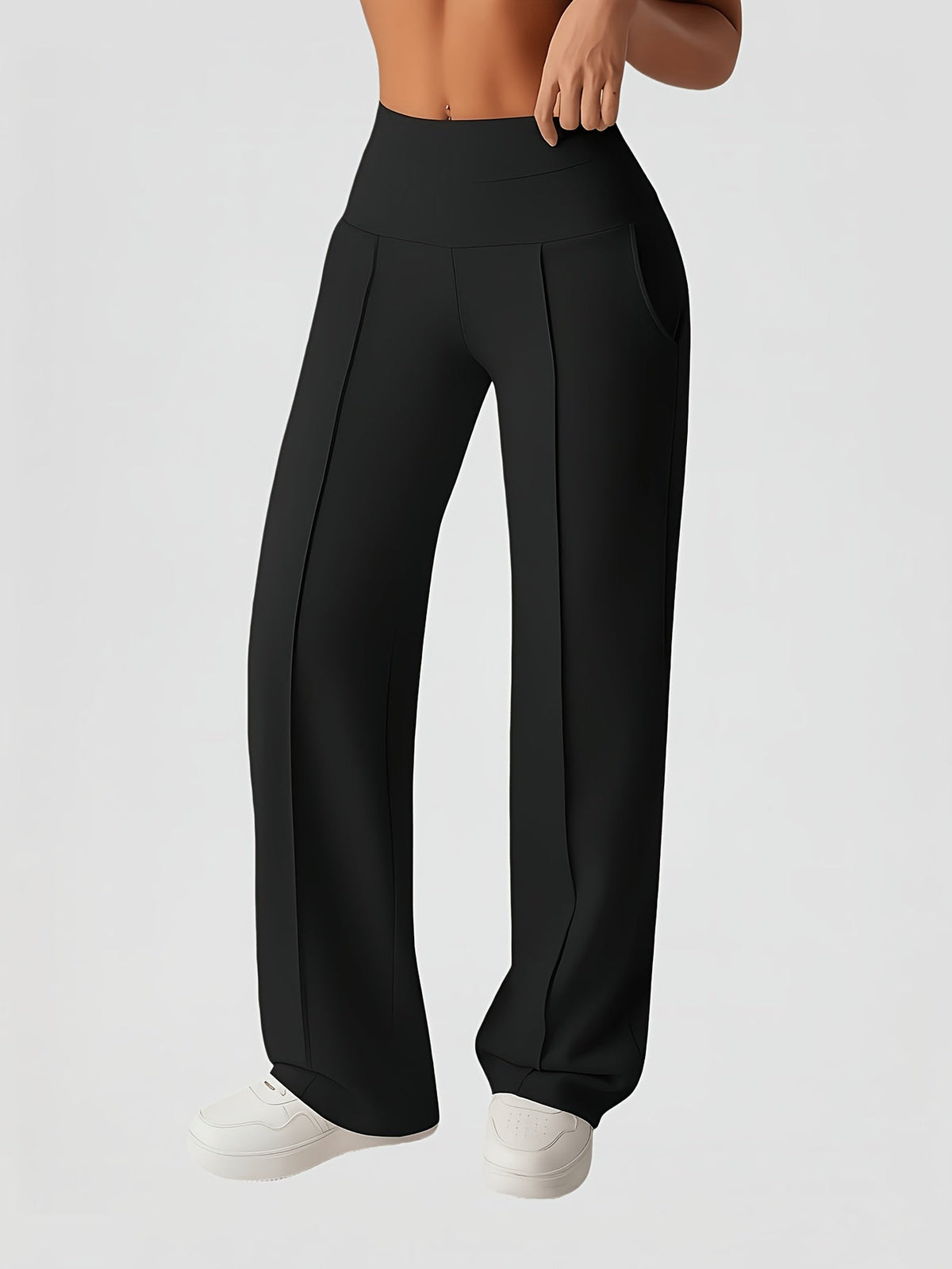 Hilary | Elegant High-Waist Wide-Leg Pants
