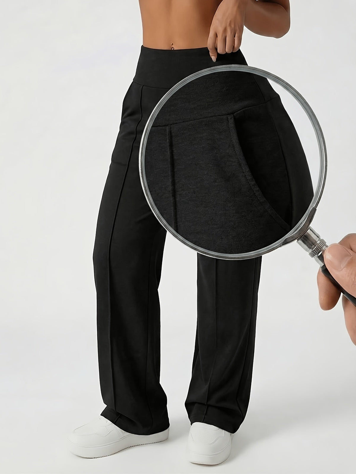 Hilary | Elegant High-Waist Wide-Leg Pants