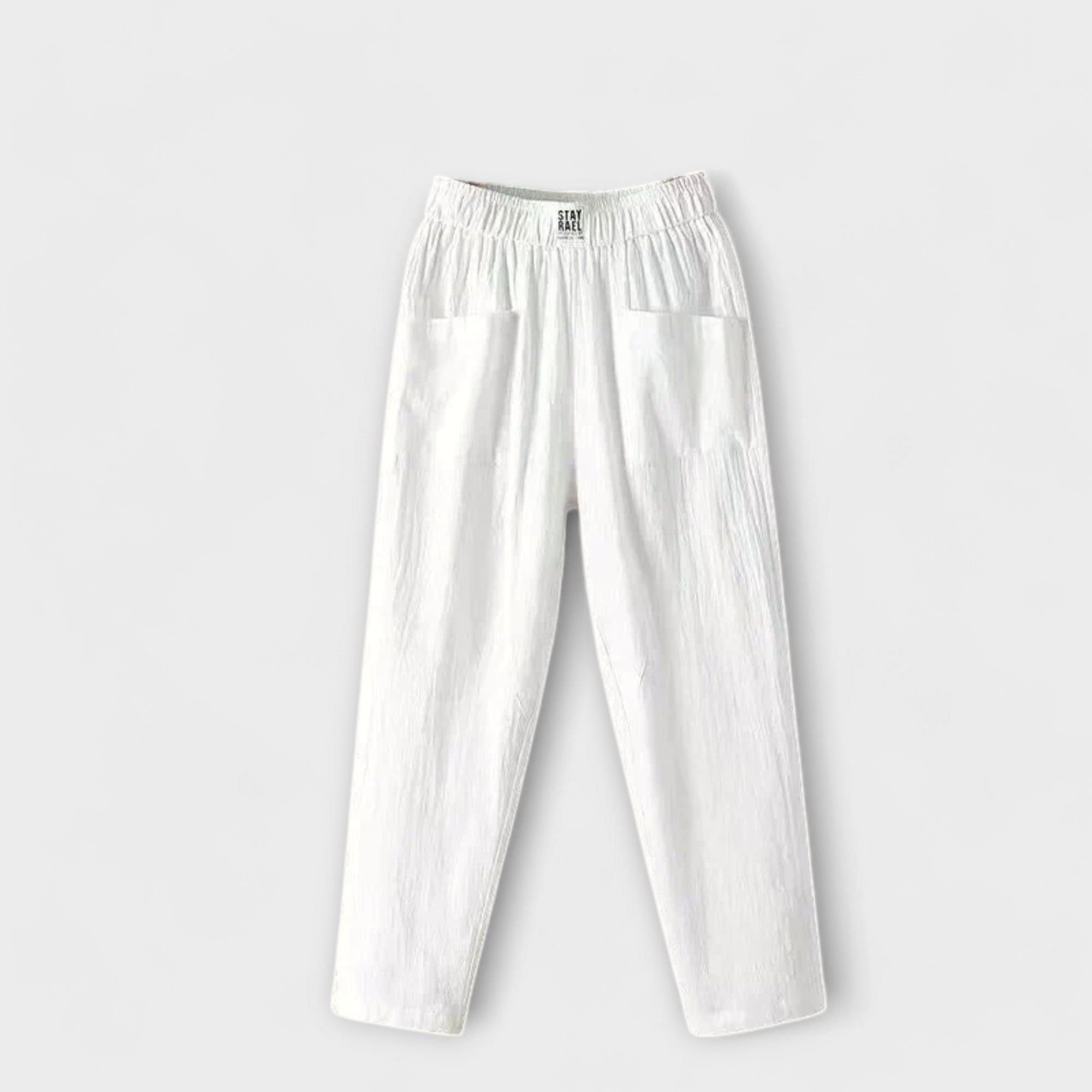 Iris elastic waist summer pants - side view