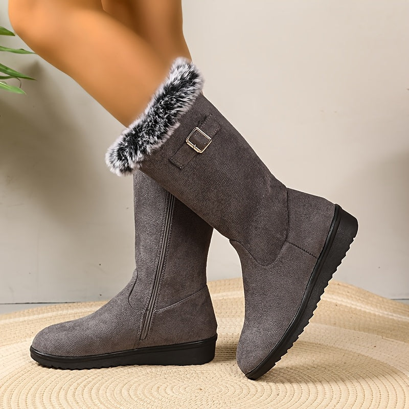 Isolwen | Cozy Fur-Trimmed Snow Boots