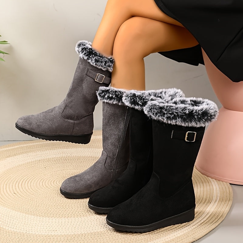 Isolwen | Cozy Fur-Trimmed Snow Boots