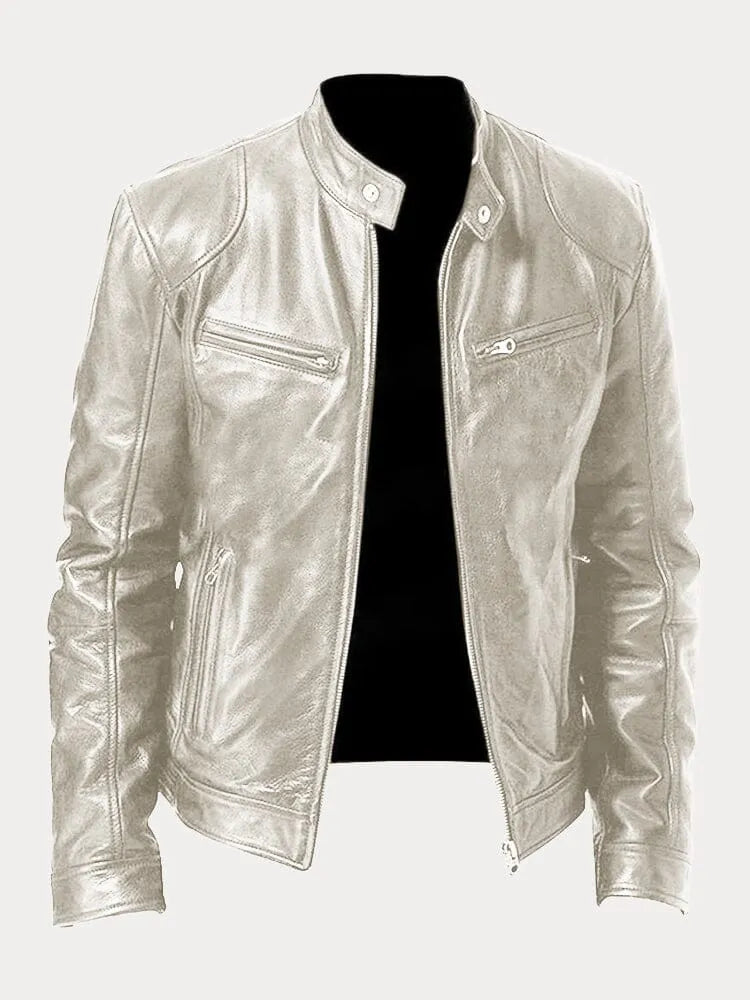 James faux leather jacket - color detail 3