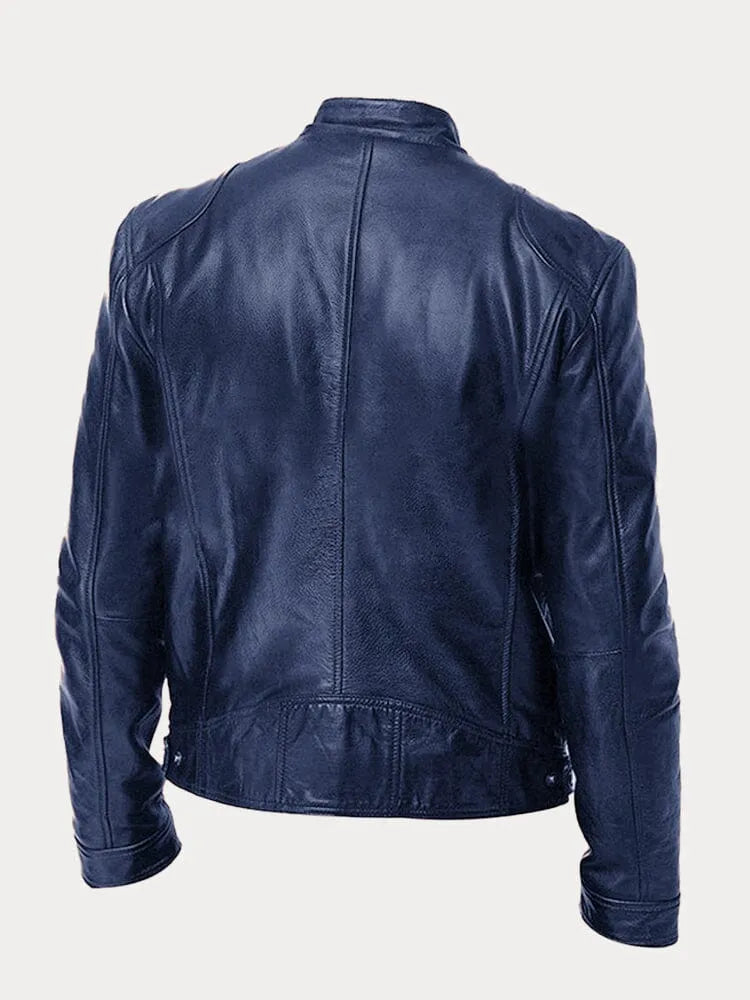 James faux leather jacket - front view 4