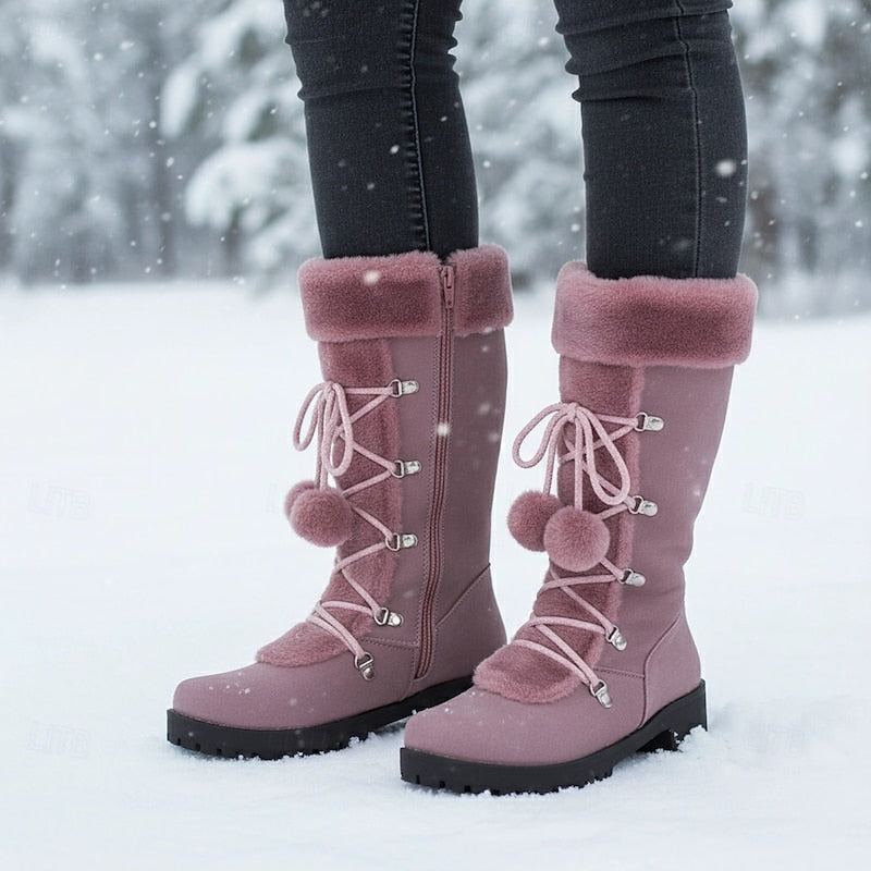 Jasperine | Cozy Fur-Trimmed Snow Boots