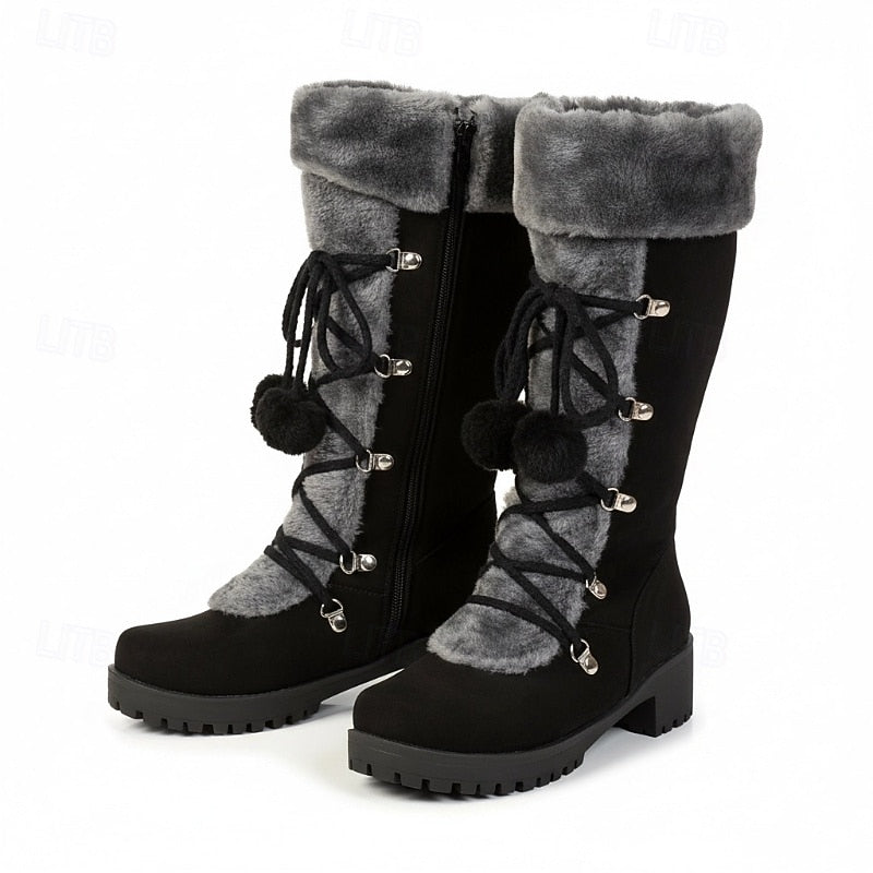Jasperine | Cozy Fur-Trimmed Snow Boots