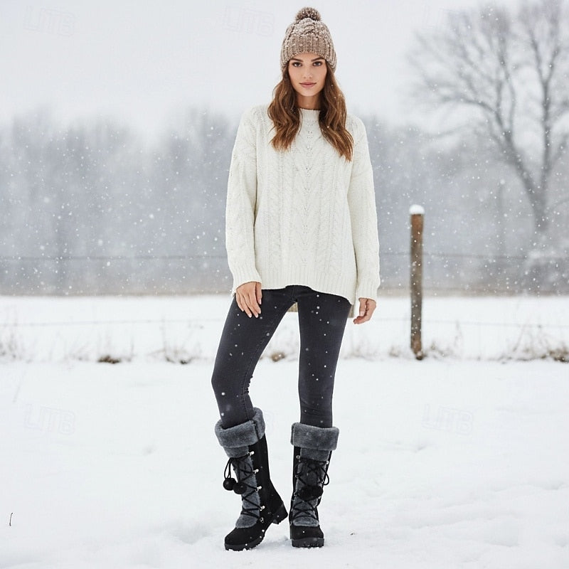Jasperine | Cozy Fur-Trimmed Snow Boots