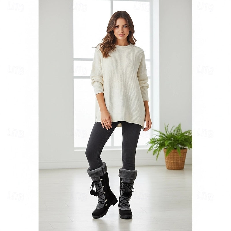 Jasperine | Cozy Fur-Trimmed Snow Boots