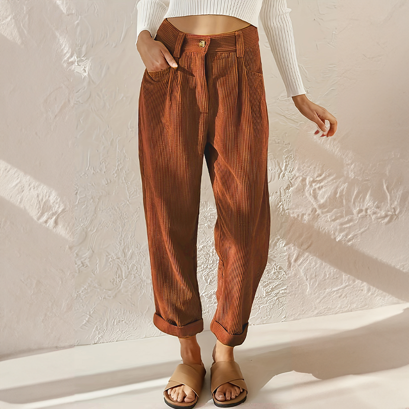 Josephine corduroy wide leg pants - side view