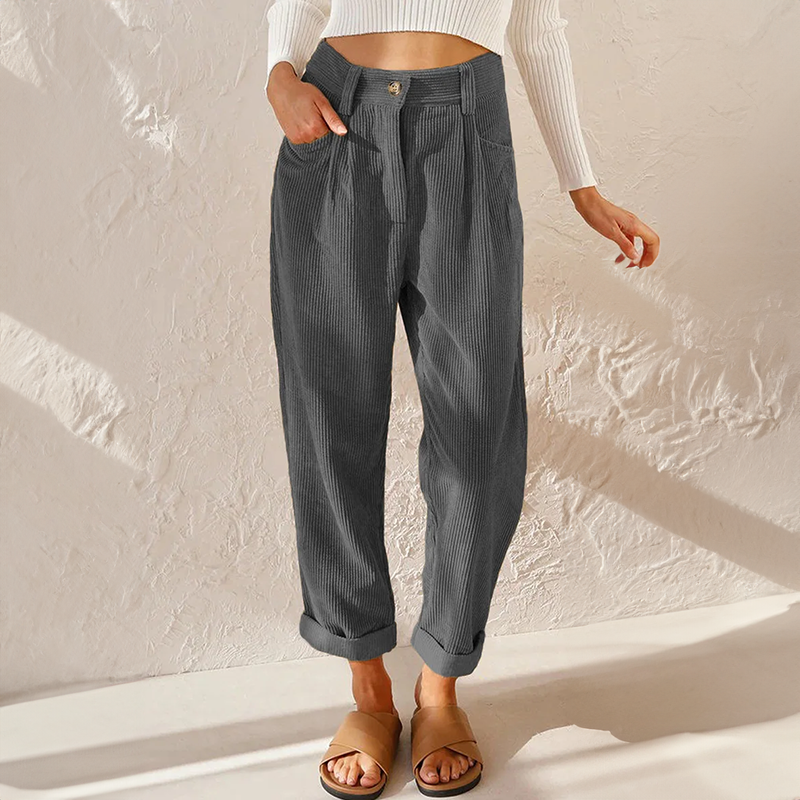 Josephine corduroy wide leg pants - back view