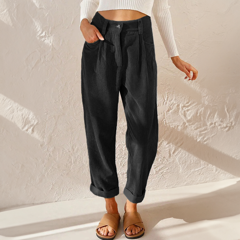 Josephine corduroy wide leg pants - styled outfit