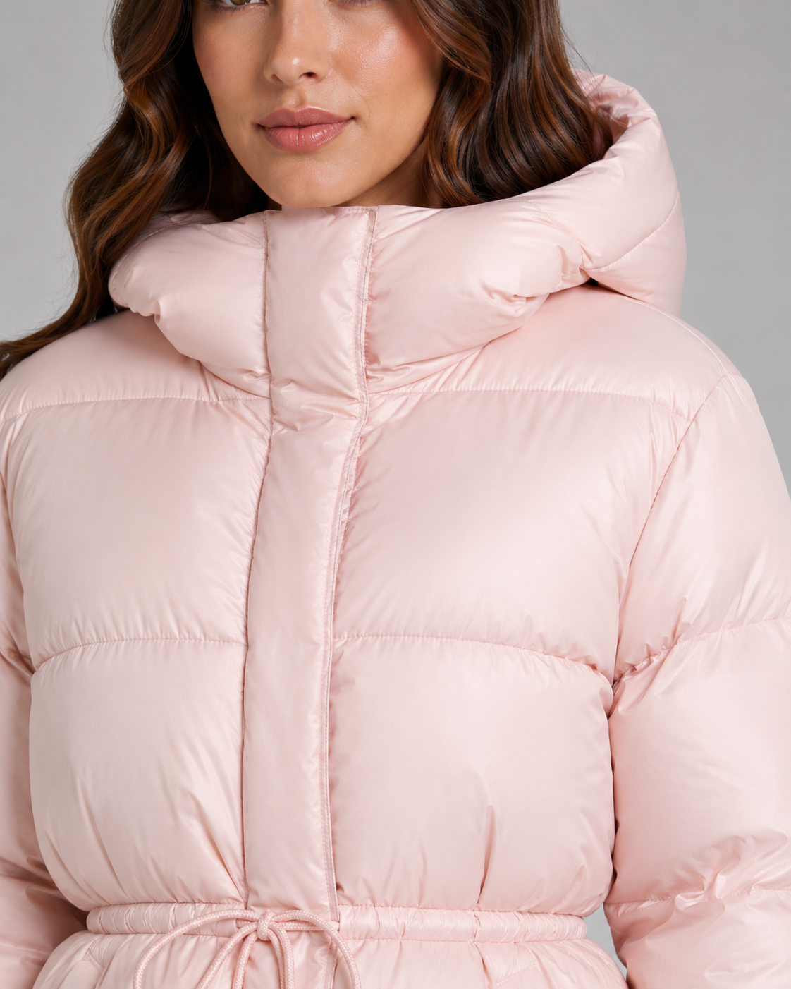 Judith hooded puffer jacket drawstring waist - color options 2