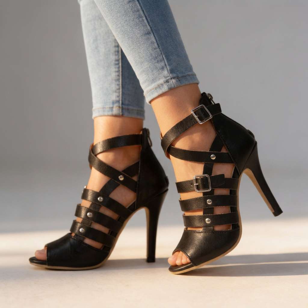 Juliet | Caged Gladiator Heels