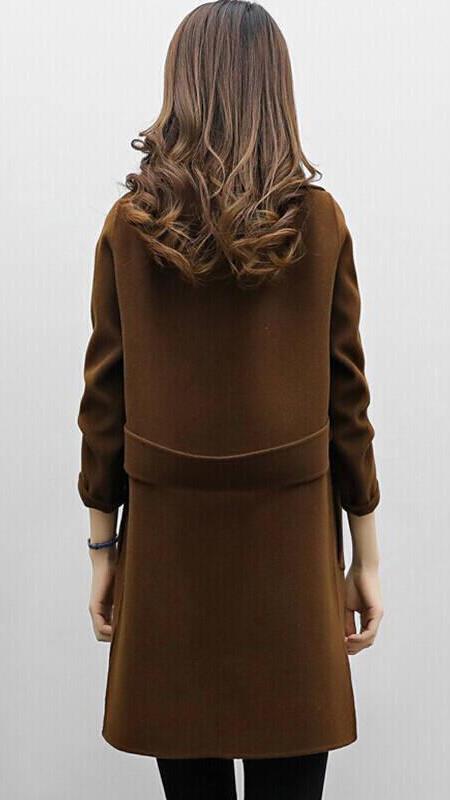 Juniper double-breasted long trench coat, view 4