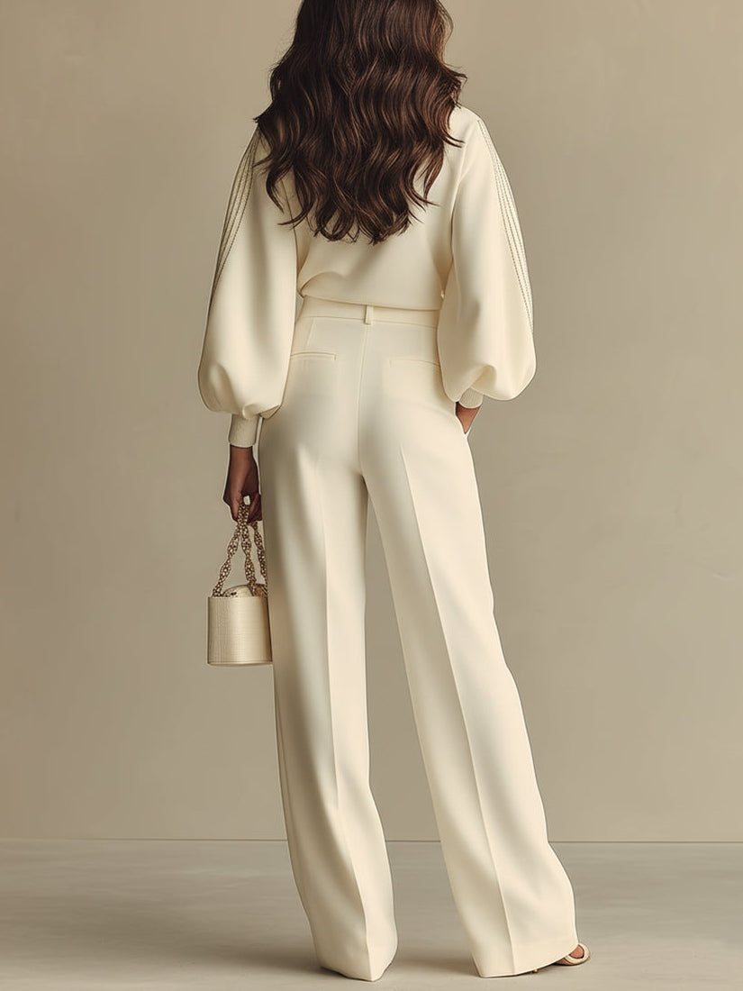 Katarina | Crew Neck Knit Two Piece Set
