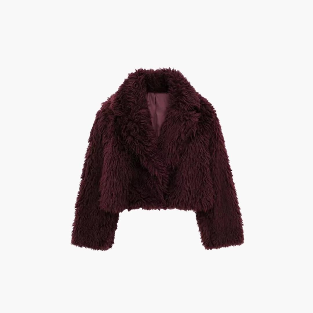 Kimberly cropped lapel jacket - front view