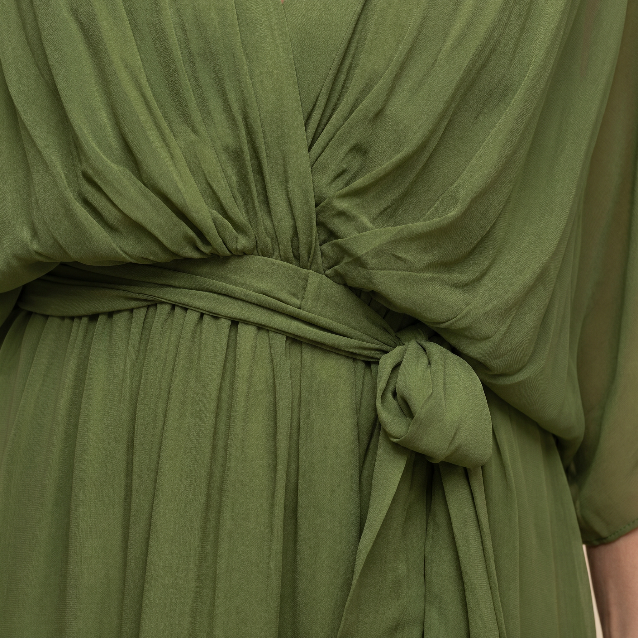 Lauren | Women's V-Neck Wrap Midi Dress