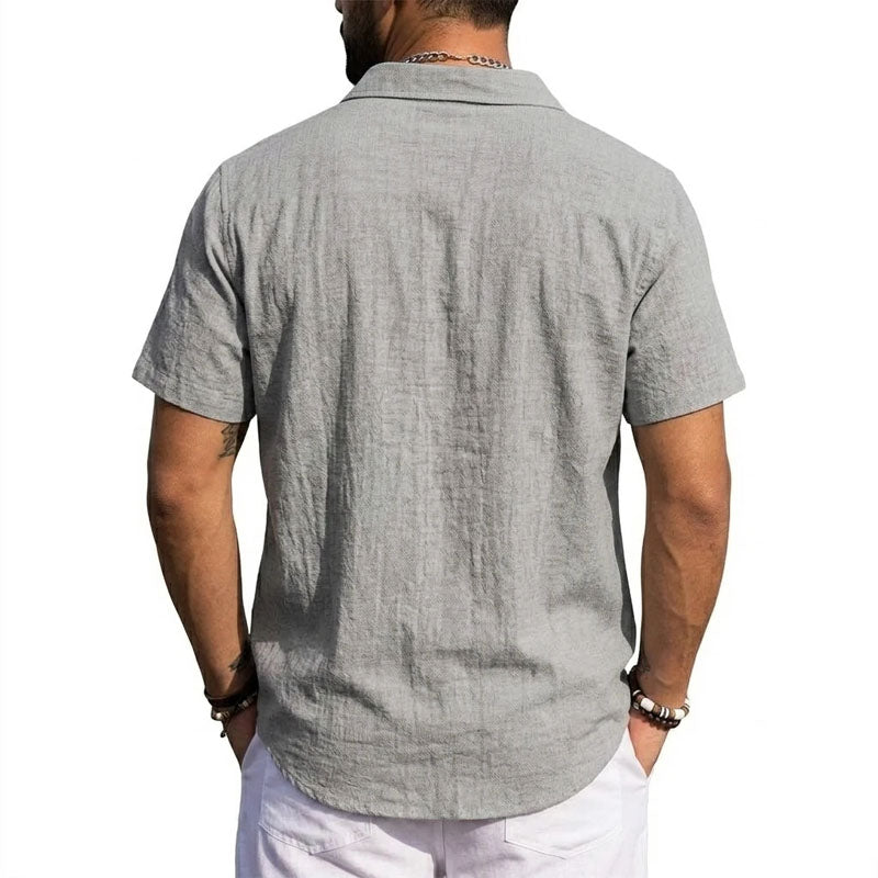 Leandro | Linen Short Sleeve Shirt