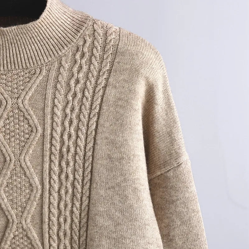 Leontine cable knit loungewear set, view 10