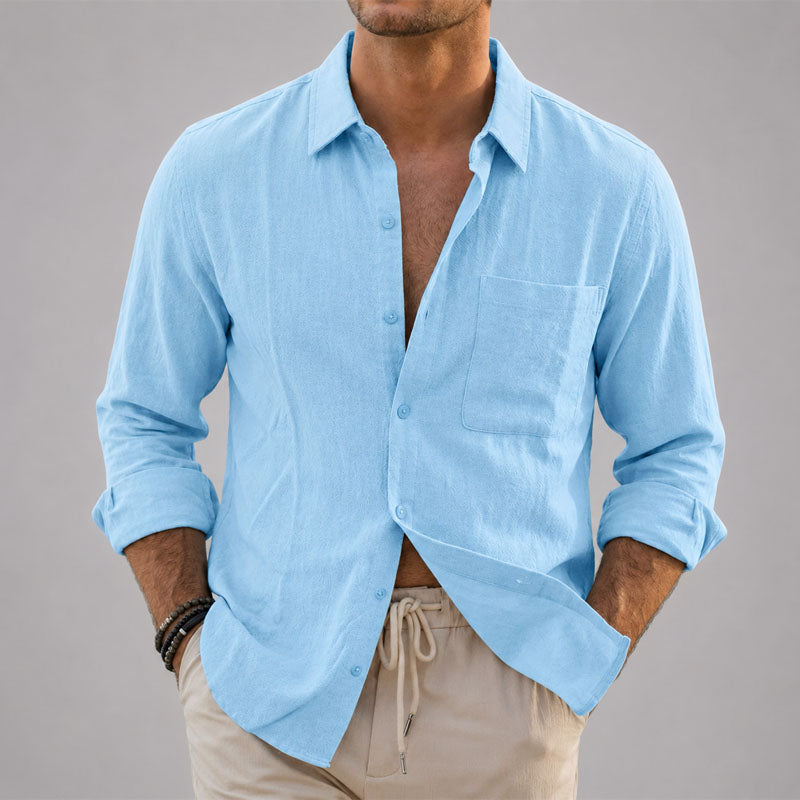 Liam | Linen Button-Up Shirt