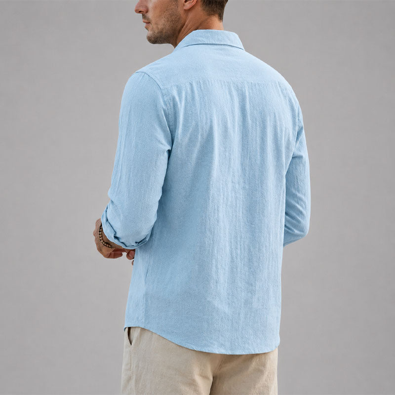 Liam | Linen Button-Up Shirt