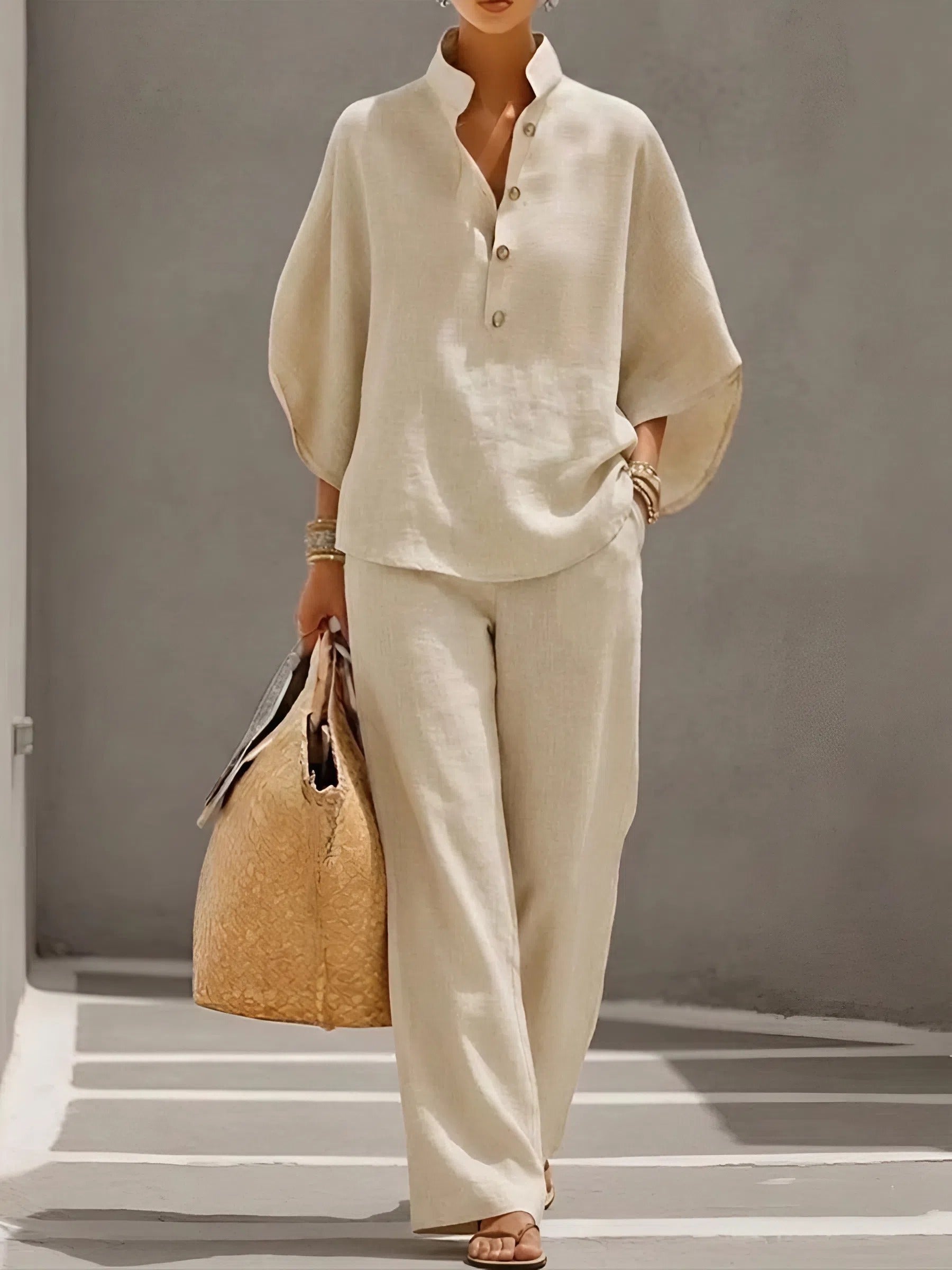 Lilia | Button Up Blouse Relaxed Set