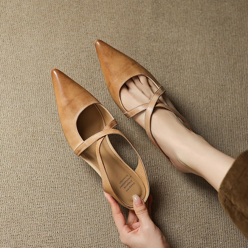 Livia | Genuine Leather Mules