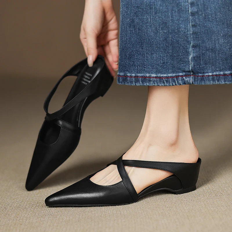 Livia | Genuine Leather Mules